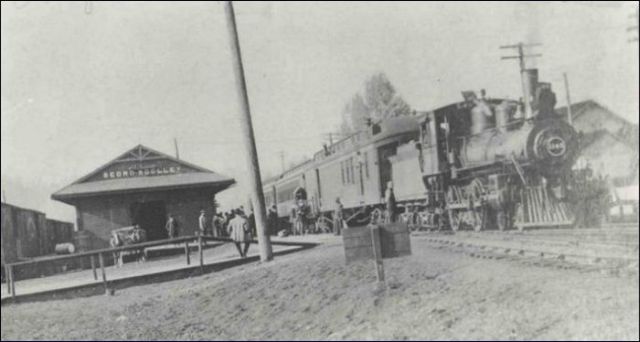 transcontinental railroad tracks. both transcontinental rail