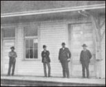 (10th  &  N street depot, first in Anacortes, 1890)
