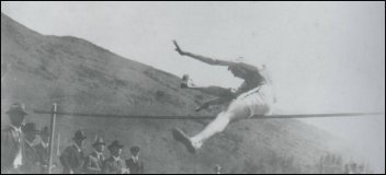 (Vic Pigg high jumping)