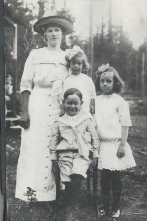 (Katherine and children)