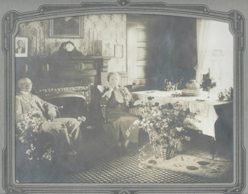 (The Martins in their parlor)