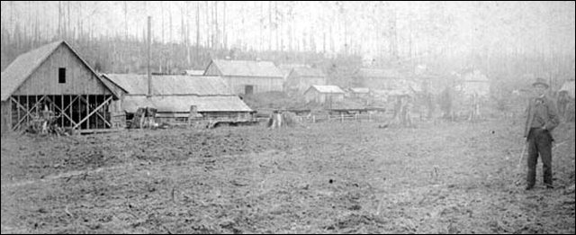 (Muddy streets of the village)